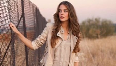 Beige leather jackets