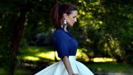 How to sew skirts with a sun and a half sun with pleats, with what to wear them?