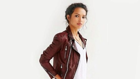 Brown leather jacket