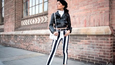 Striped trousers