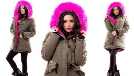 Pink fur parka