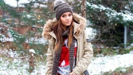 Warm female parka