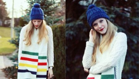 Hat with braid pattern