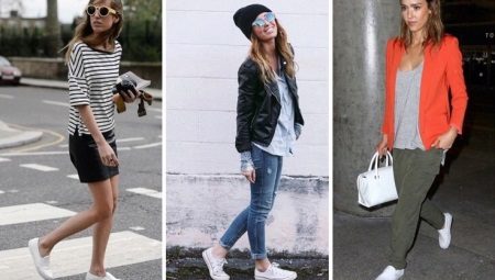 Giày lười trắng