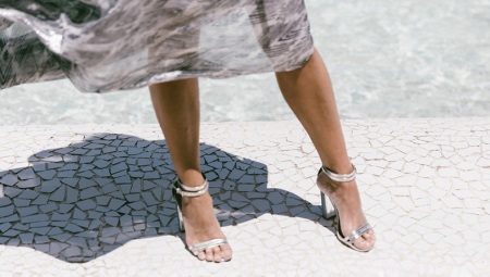 Silver sandals