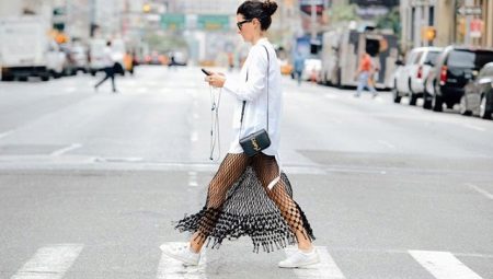 White leather sneakers