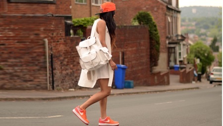Orange sneakers