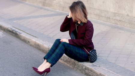 Burgundy shoes