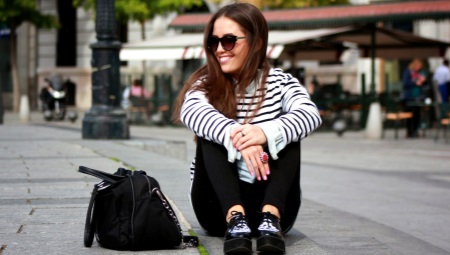 Black platform shoes