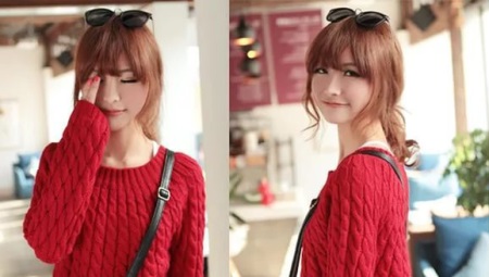 Sweater without a collar