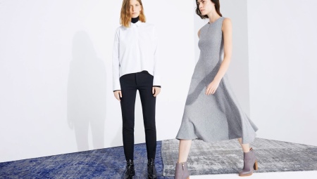 High heeled ankle boots