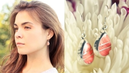 Coral earrings
