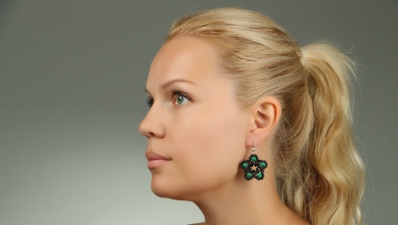 Malachite earrings