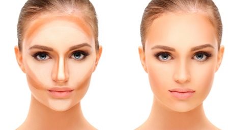 Round face contouring rules: step-by-step instructions and recommendations