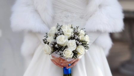 Bridal bouquet of white roses: choice and design options