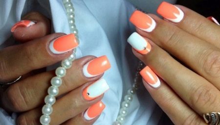 Idees de disseny de manicura taronja