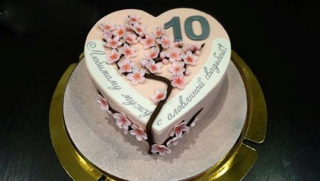 How to choose and make a cake for 10 years of wedding?