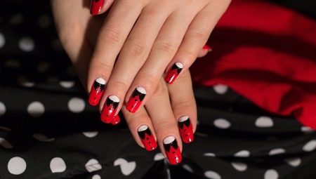 Manicura vermella-negra: l'encarnació de la brillantor i l'elegància