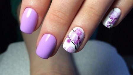 Purple manicure: specific colors and fashion ideas