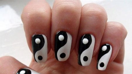 Yin-Yang manicure - oriental flavor for your image