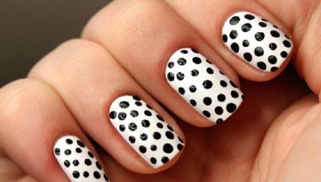 Stylish polka dot manicure design ideas.