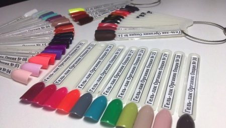 Assortment of gel polishes Option