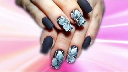 Flowers on nails with gel polish: application technique and design ideas