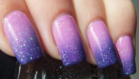 Gradient Nail Glitter Manicure