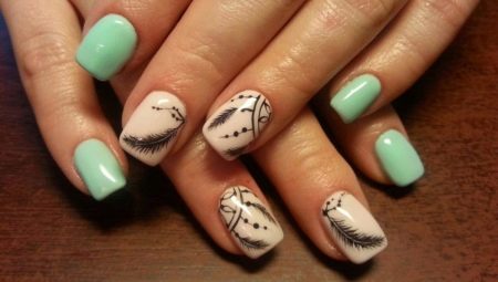 Boho style manicure design ideas.