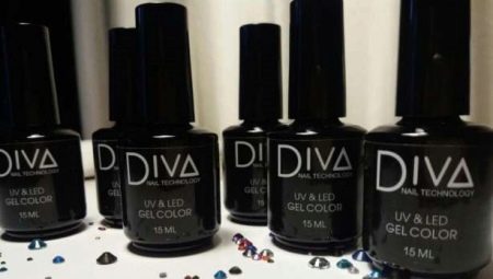 Features and palette of shades of Diva gel polishes