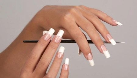 Features nail extensions acrylic