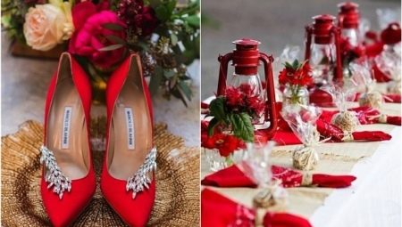 Recommendations for the design of weddings in red