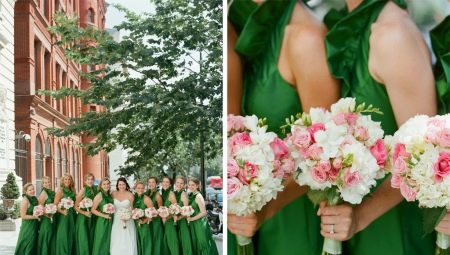 Wedding in green: the meaning of the shade and design options for the celebration