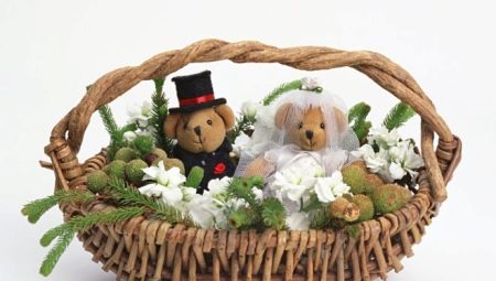 Wedding baskets: types, tips for making and decorating