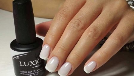 Manicure options with milky gel polish