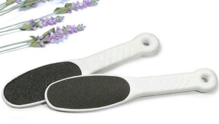 Topuklar için dosya: çeşitleri ve uygulama özellikleri