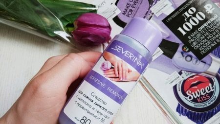 Vælg en væske til fjernelse af gelpolver og shellak Severina