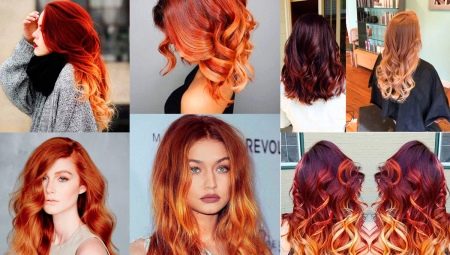 Balayazh auf roten Haaren