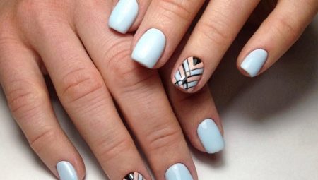 Idees de manicura curta geometria de manicura