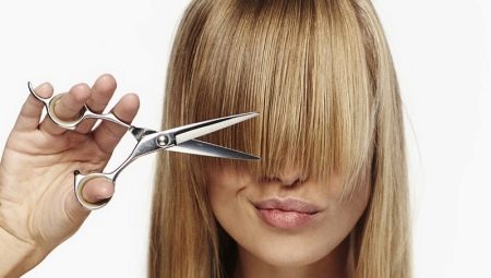 How to trim the bangs carefully?