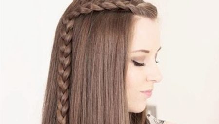 How to make a hairstyle with her hair to school?