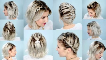 Options for braiding braids for girls with short hair