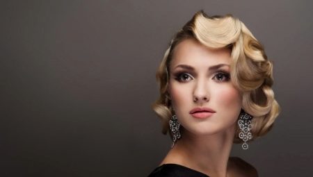 Evening hairstyles on a square