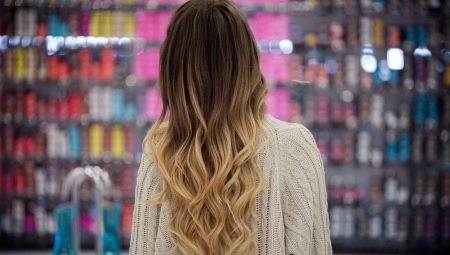 Ombre auf langen Haaren: Typen und Färbetechnik