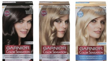 Features and color palette of hair dyes Garnier