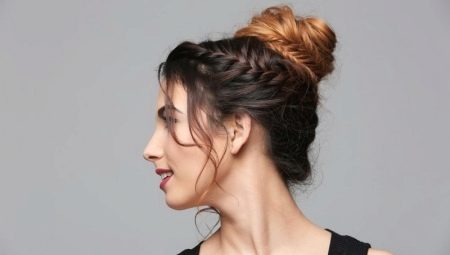 Long hair bun