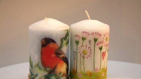 Decoupage candles: ideas and workshops