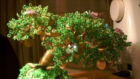 Money tree from beads: description and features of manufacturing