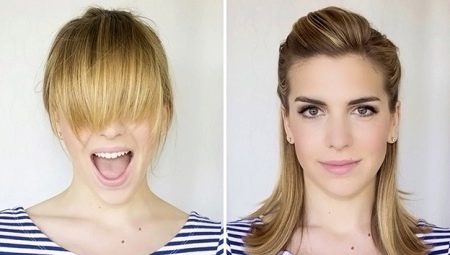 How to put a regrowing bangs nicely?