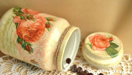 Decoupage cans: types, ideas and their implementation